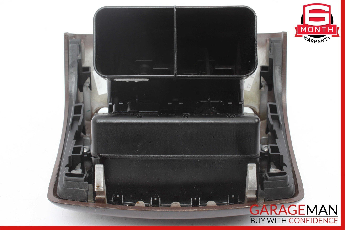 07-13 Mercedes W221 S550 Rear Center Console A/C AC Air Vent Trim Assembly Wood