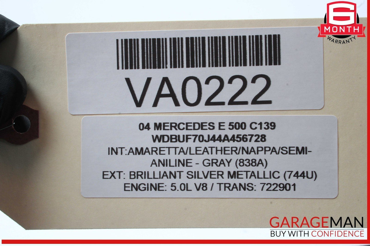 03-09 Mercedes W211 E500 E550 E63 Rear Left Door Window Regulator Motor Unit OEM