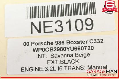 97-04 Porsche Boxster 986 Engine Oil Cooler Heat Exchanger Behr 99610702507 OEM