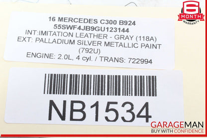 15-20 Mercedes W205 C300 C350e C400 A/C AC Heater Climate Control Switch OEM