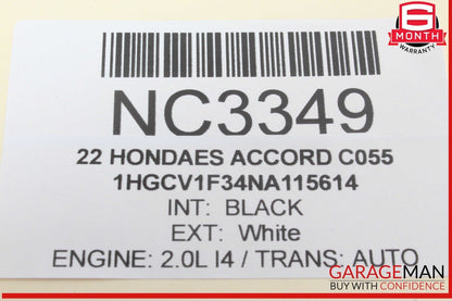 18-22 Honda Accord Gas Accelerator Throttle Pedal & Sensor OEM