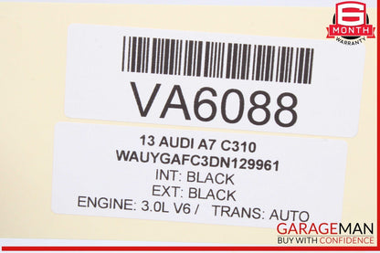 12-18 Audi A7 A6 Q5 Rear Trunk Release Handle w/ Back Up View Camera OEM