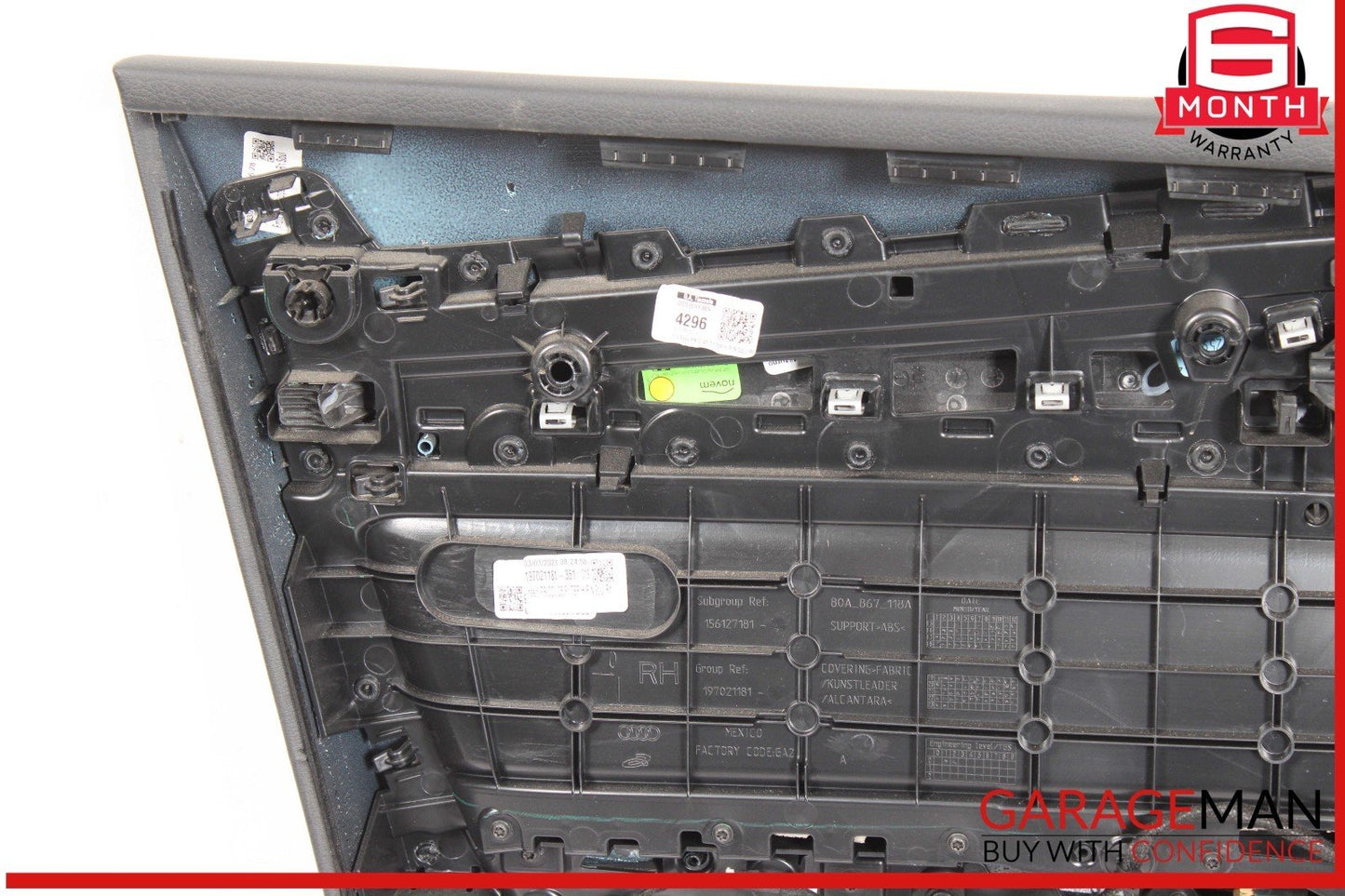 18-25 Audi Q5 SQ5 Front Right Passenger Side Interior Door Panel Cover OEM