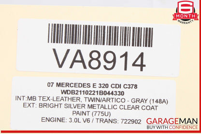03-09 Mercedes W211 E320 CDI Front Right Headlight Support Bracket Frame OEM