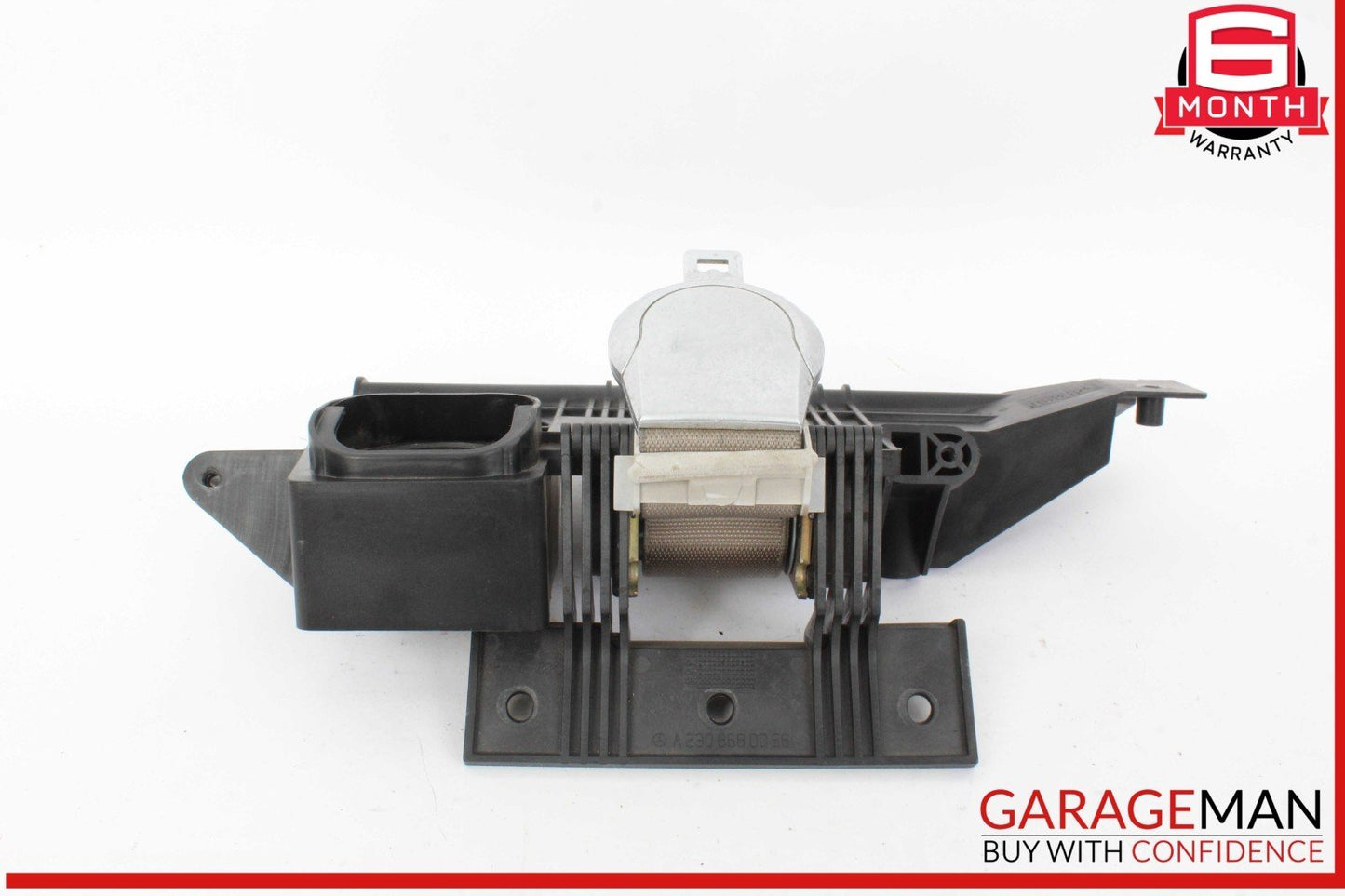 03-08 Mercedes R230 SL500 Rear Right Seat Belt Retractor Luggage w/ Speaker OEM