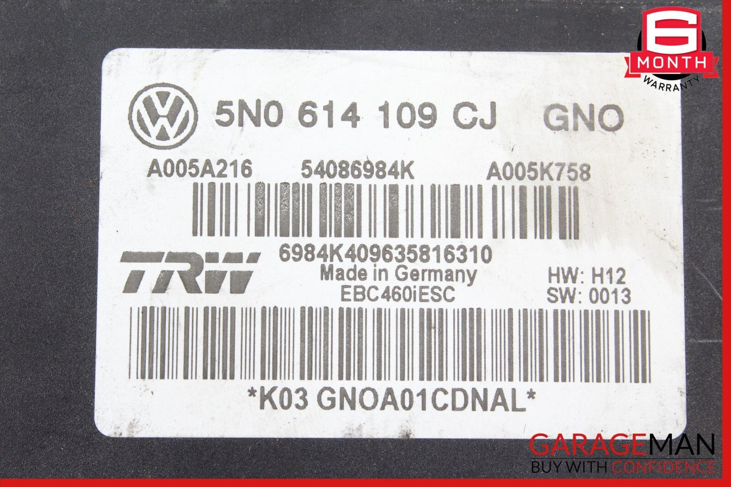 15-18 Audi Q3 ABS Anti Lock Brake Pump Control Unit 5N0614109CJ OEM