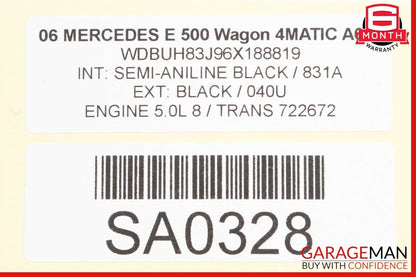 03-09 Mercedes W211 E350 E500 Front Left / Right Side Top Upper Seat Cushion OEM