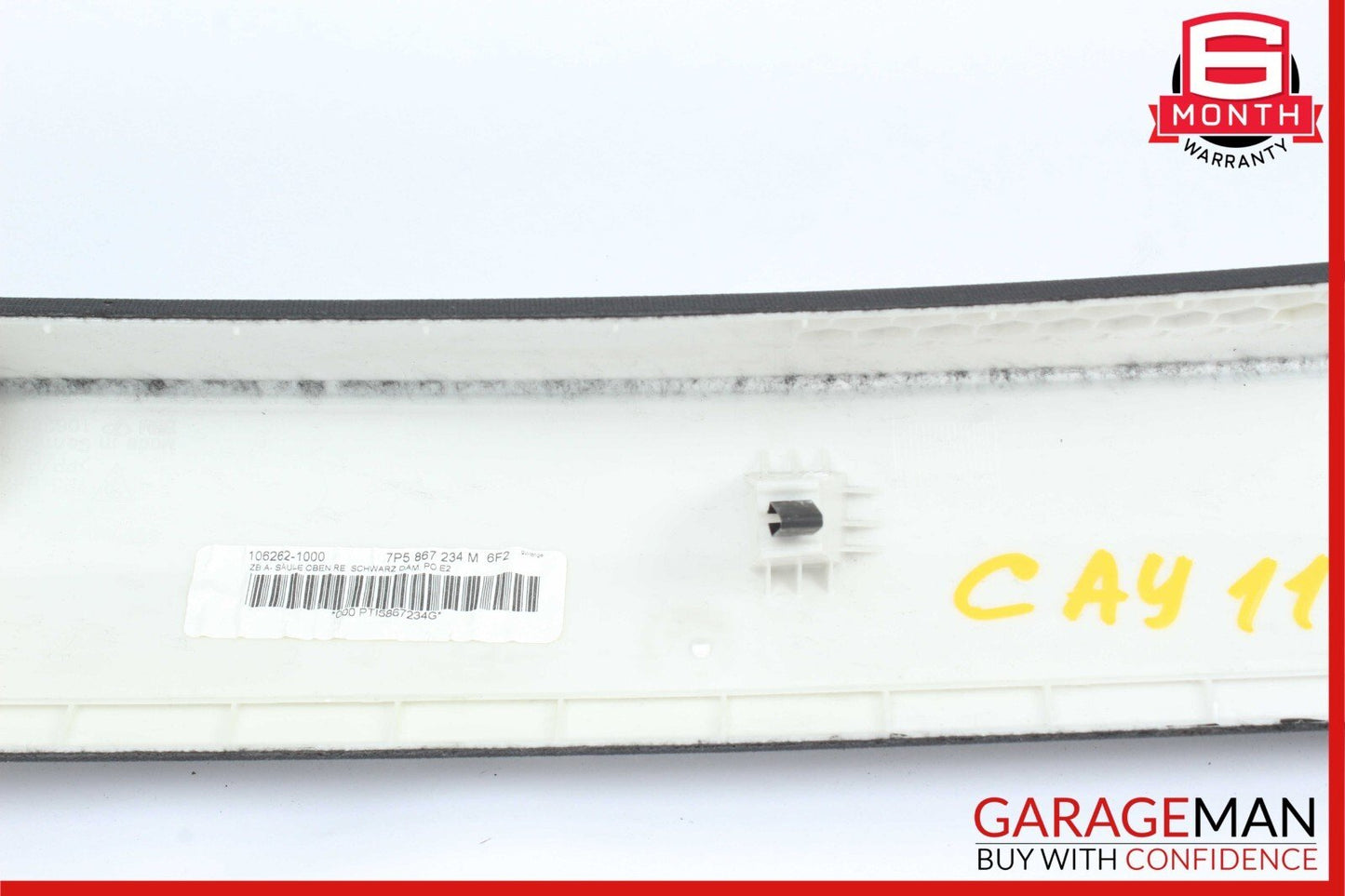 11-18 Porsche Cayenne 958 S Right Side Fairing Upper Pillar Trim Cover Black OEM