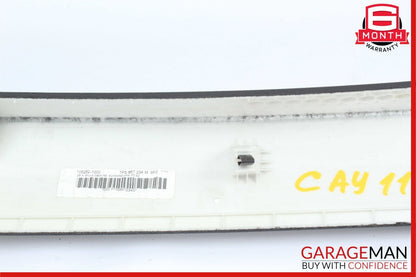 11-18 Porsche Cayenne 958 S Right Side Fairing Upper Pillar Trim Cover Black OEM