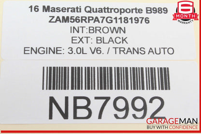 14-17 Maserati Quattroporte Front Left Driver Side Seat Control Module Unit OEM