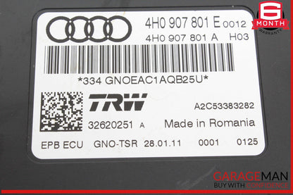 12-18 Audi A7 Electronic Parking Brake Control Module Unit 4H0907801E OEM