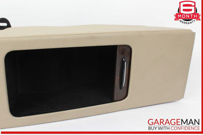 12-14 Mercedes W218 CLS550 CLS500 Rear Center Console Armrest Storage Beige OEM