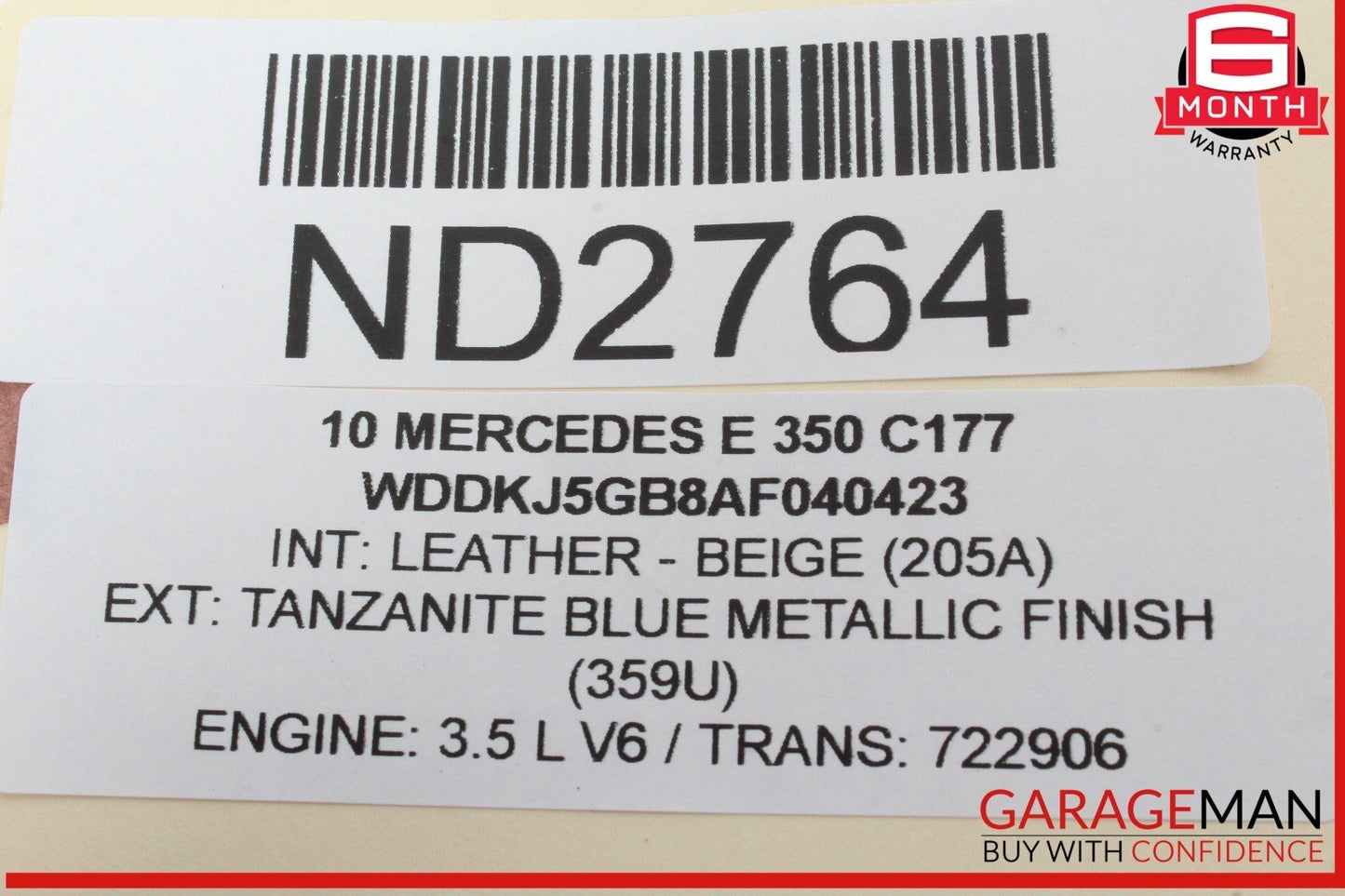 07-16 Mercedes W207 E350 E550 Rear Trunk Tailgate Release Open Handle OEM