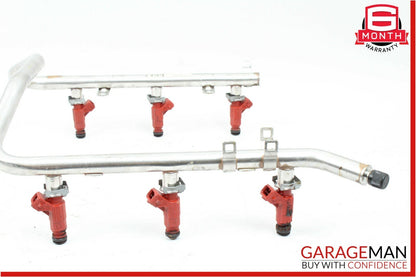01-04 Mercedes W203 C240 Fuel Injection Rail Line w/ Injectors 1120700895 OEM