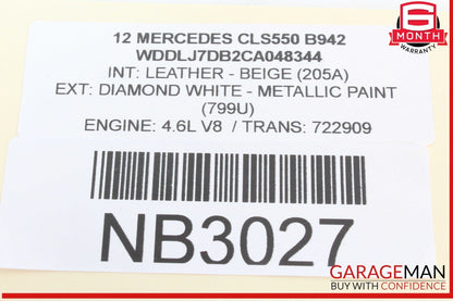 2012 Mercedes-Benz W218 CLS550 Owner's Operator's Manual Book Assembly OEM