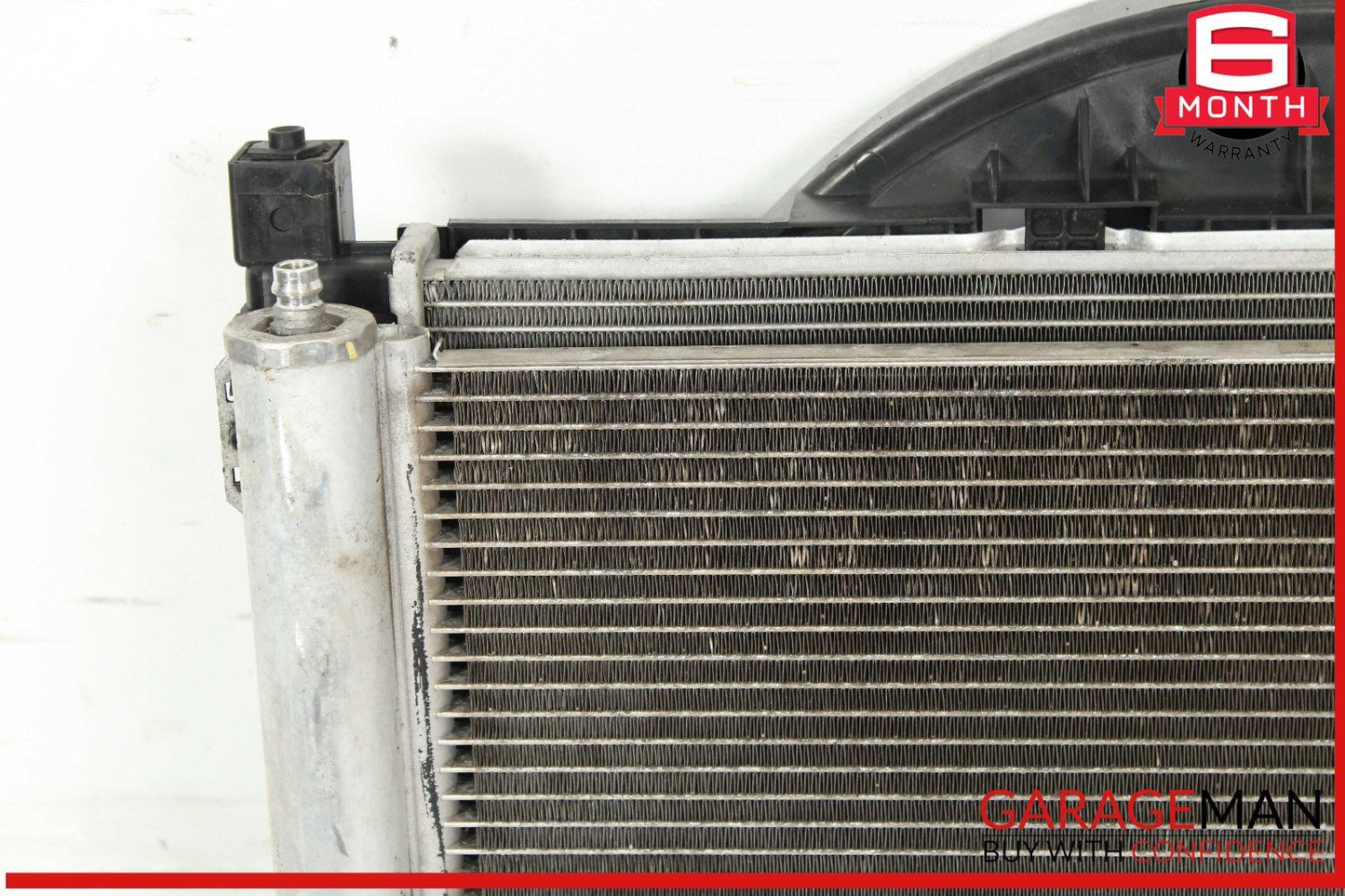01-05 Mercedes W203 C240 Engine Cooling Radiator Fan Shroud Motor A/C Condenser