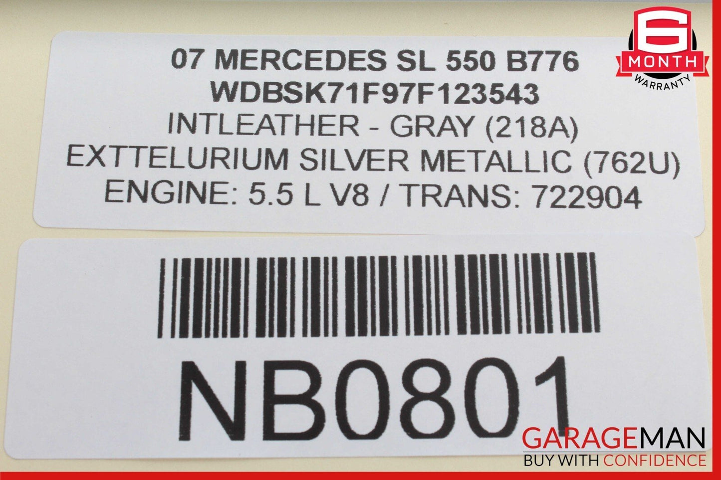 03-08 Mercedes R230 SL550 SL500 Door Audio Speaker Bose Left Driver Side OEM