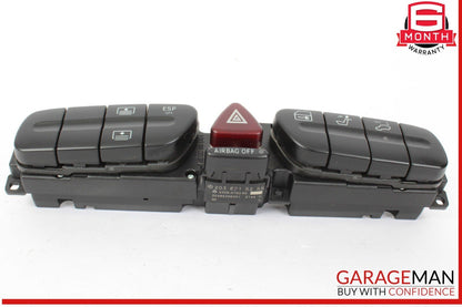 01-04 Mercedes W209 CLK500 C240 Dash Hazard Light Controller Switch Module Unit