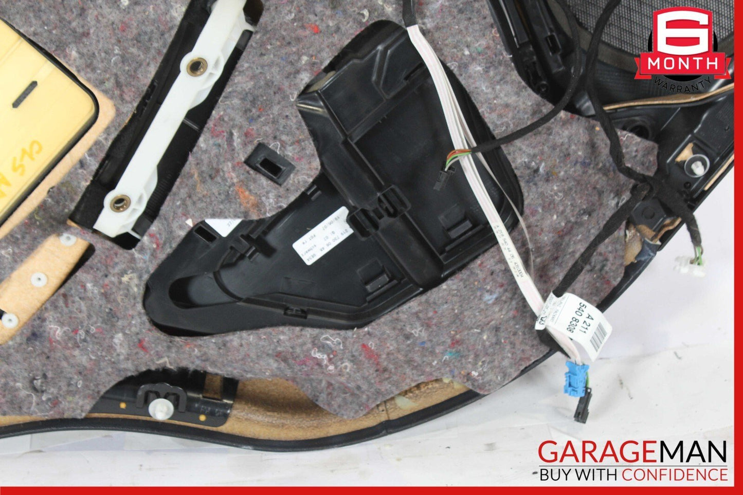06-11 Mercedes W219 CLS63 CLS55 AMG Rear Right Interior Door Panel Black OEM