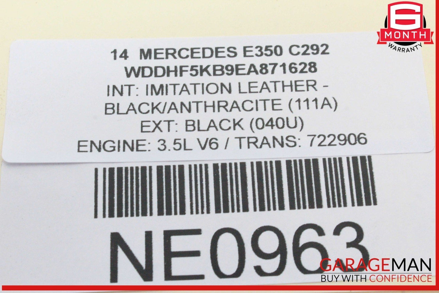 14-16 Mercedes W212 E350 Parking Rear View Backup Back Up Camera 0008202482 OEM