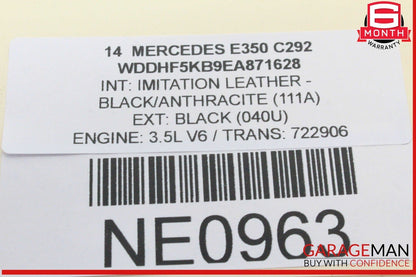 14-16 Mercedes W212 E350 Parking Rear View Backup Back Up Camera 0008202482 OEM