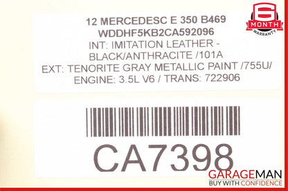 12-16 Mercedes W212 E350 SLK350 GLE350 3.5L V6 Valeo Engine Starter Motor Unit