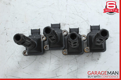 97-04  Mercedes R170 SLK230 Engine Ignition Coil Spark Plug Set of 4 Pc Assembly