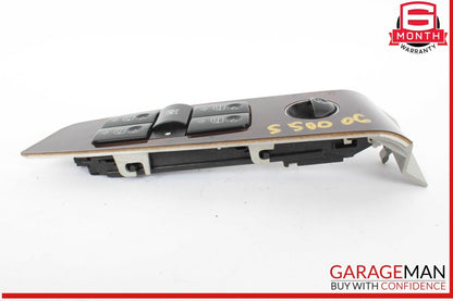 03-06 Mercedes W220 S500 4MATIC Left Side Master Window Switch Trim Wood OEM