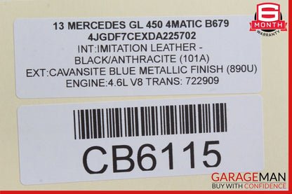 08-20 Mercedes X166 GL450 E350 Headlight Fog Light Switch Control Module OEM