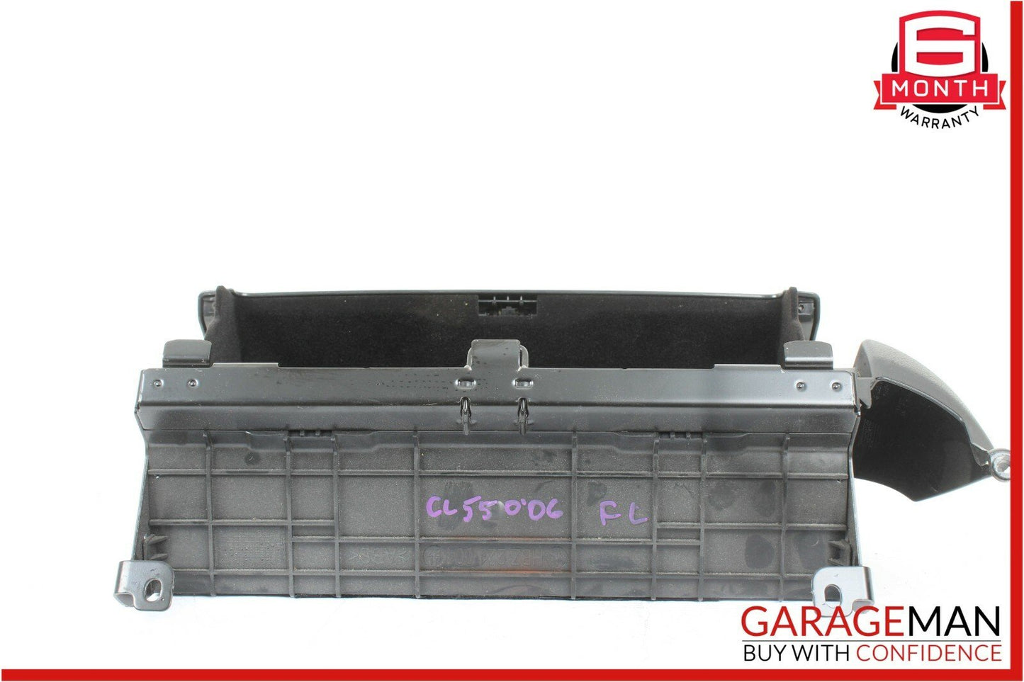 07-10 Mercedes W216 CL550 Front Left Under Seat Storage Tray Compartment Black