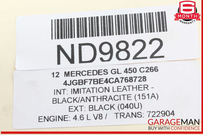 06-19 Mercedes X164 GL450 Rear Left and Right Side Air Suspension Bag Shock OEM