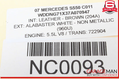 07-14 Mercedes W221 S550 CL550 Accelerator Foot Gas Pedal Control Electronic OEM