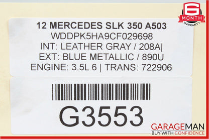12-16 Mercedes R172 SLK350 ML350 GLE350 3.5L V6 Valeo Engine Starter Motor OEM