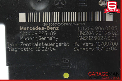 12-14 Mercedes W204 C350 C63 AMG Rear Fuse Relay Junction Box Module Assembly