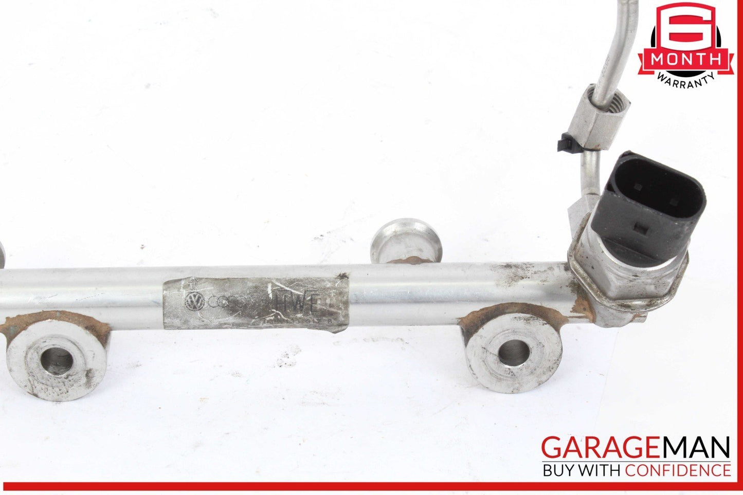 08-10 Porsche Cayenne 957 3.6L V6 Lower Fuel Injector Rail 03H133317B OEM