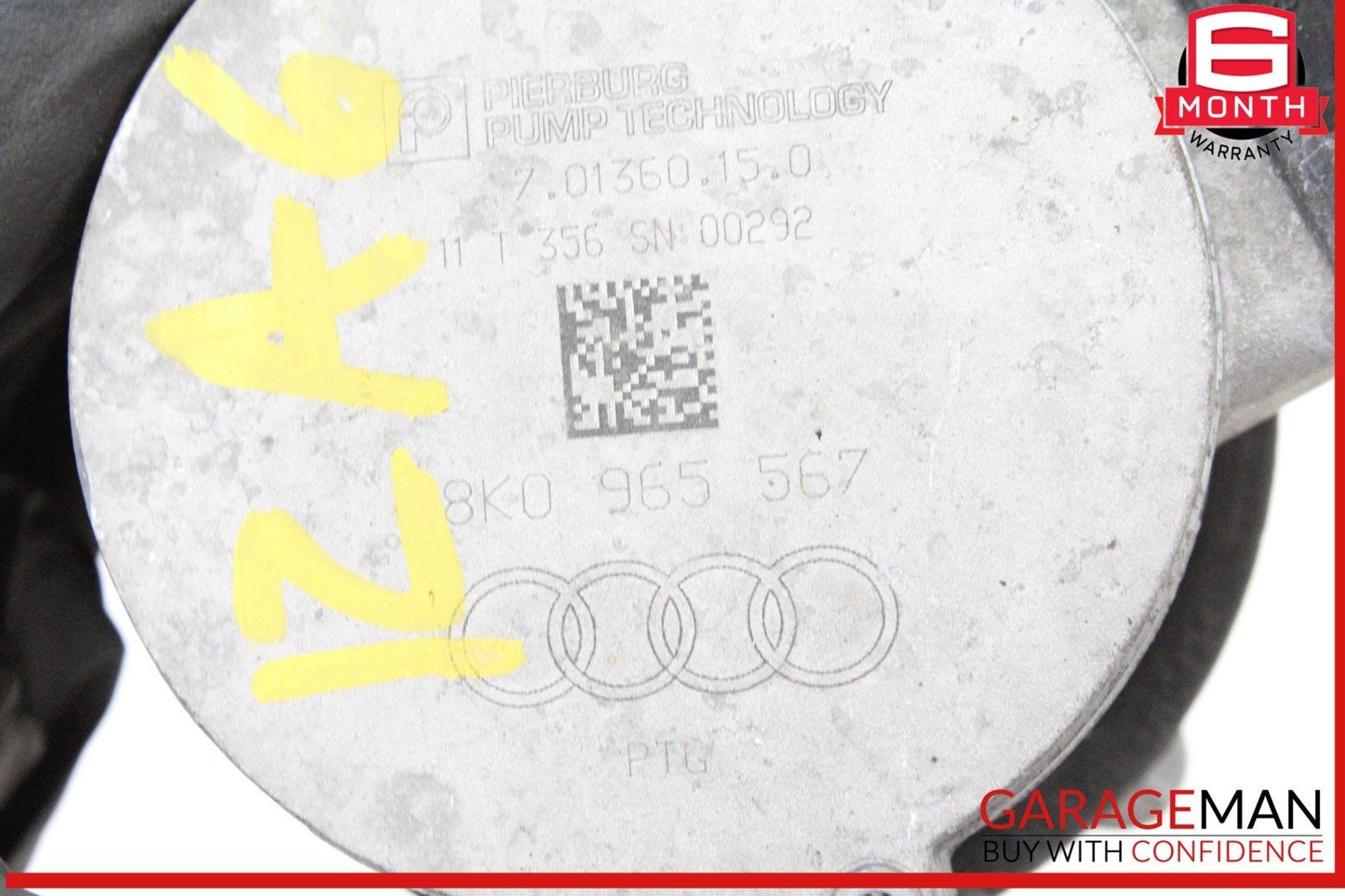 10-17 Audi A6 S5 S4 A5 Coolant Water Pump 8K0965567 OEM