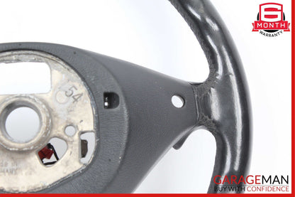 03-10 Porsche Cayenne Turbo 955 957 3 Spoke Driver Steering Wheel Black OEM