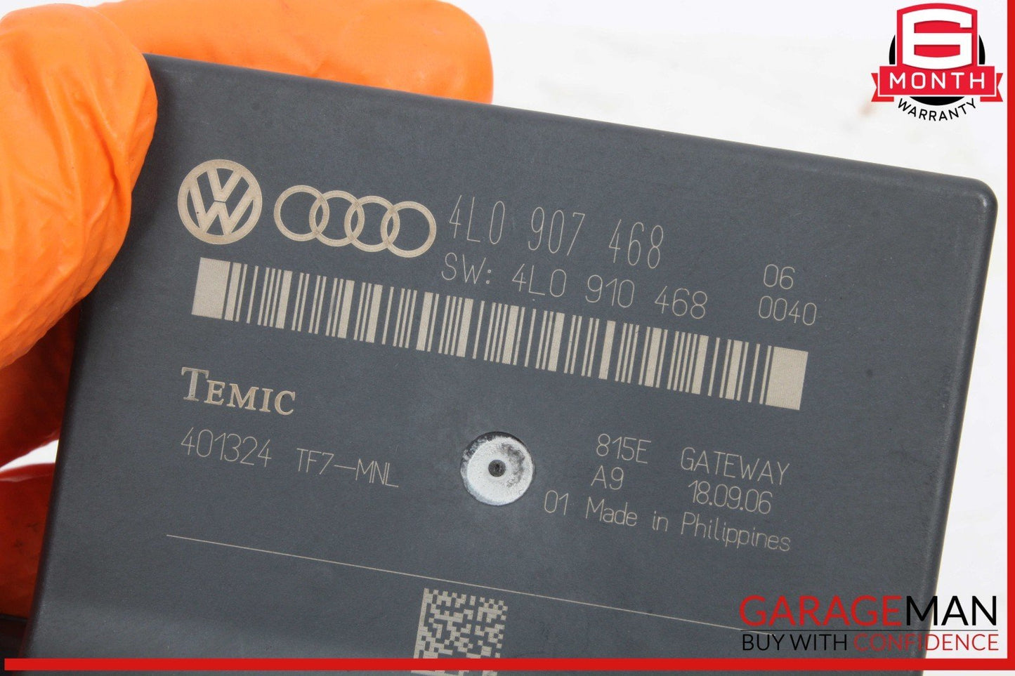 07-09 Audi Q7 Central Gateway Control Module Unit Temic 4L0907468 OEM