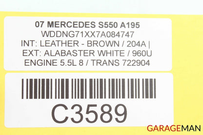 07-13 MERCEDES W221 S550 FRONT RIGHT PASSENGER SEAT SWITCH CONTROL MODULE OEM