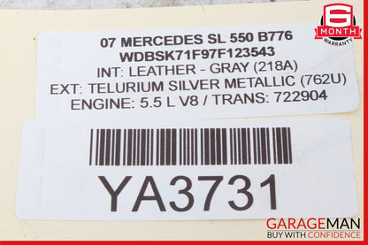 03-12 Mercedes R230 SL500 SL55 AMG Rear Trunk Lid Lock Latch Handle w/o Key