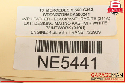 11-20 Mercedes W221 S550 E550 Left Driver Side High Pressure Fuel Pump OEM