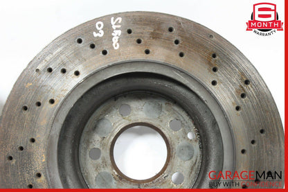 03-06 Mercedes R230 SL500 Front Left & Right Brake Rotors Disc Set of 2 Drilled