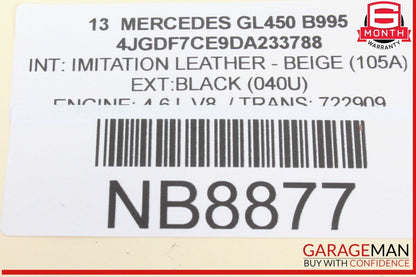 13-18 Mercedes X166 GL450 Front Right Side Seat Control Module Unit OEM