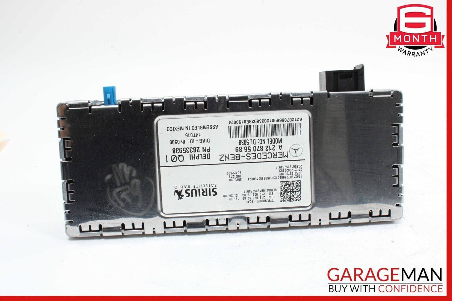 10-17 Mercedes R172 SLK250 C250 C300 Sirius Satellite Radio Receiver Module Unit