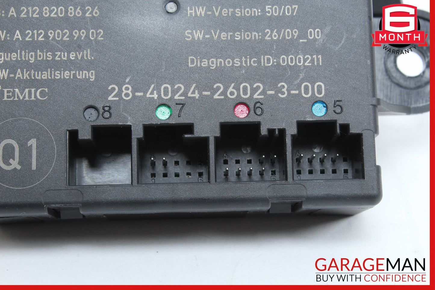 08-18 Mercedes W212 E350 C350 GLK350 Rear Right Side Door Control Module OEM