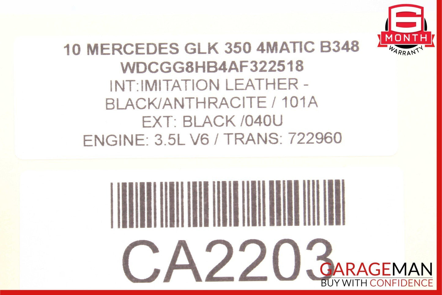 10-12 Mercedes X204 GLK350 Rear Tailgate Hatch Trunk Lid Handle Switch Button