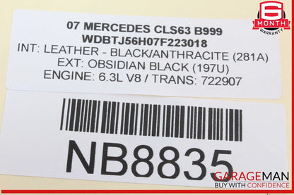 03-08 Mercedes W219 CLS63 AMG Air Suspension Airmatic Module 0375451232 OEM