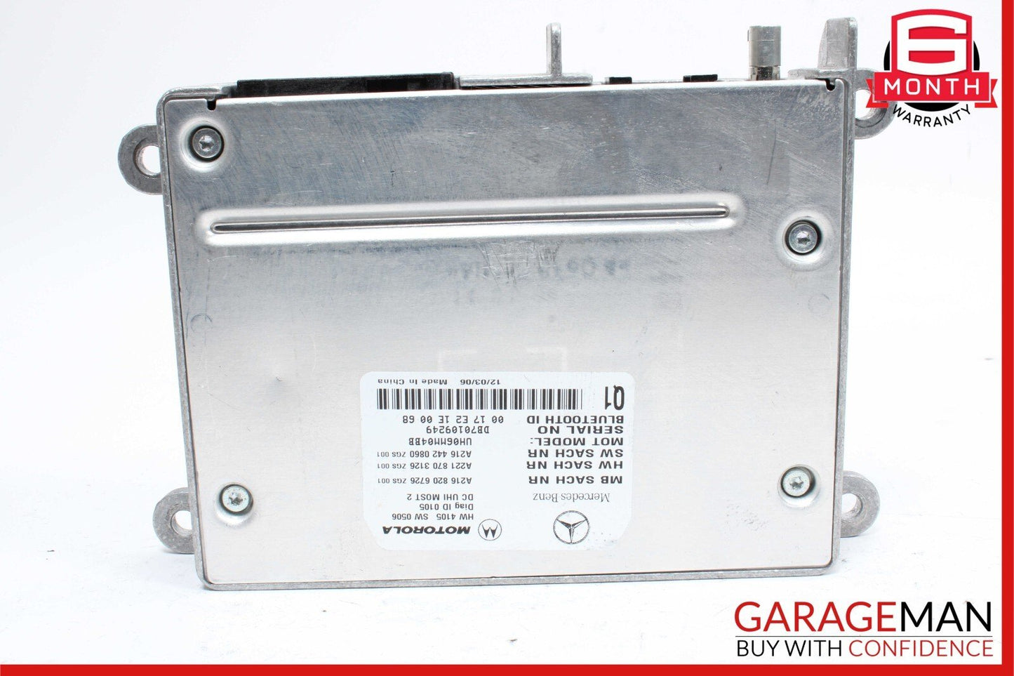 07-10 Mercedes W221 S550 CL550 Bluetooth Communication Controller Module Unit