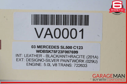 00-06 Mercedes R230 SL500 ML500 E55 AMG Voice Command Control Module Unit
