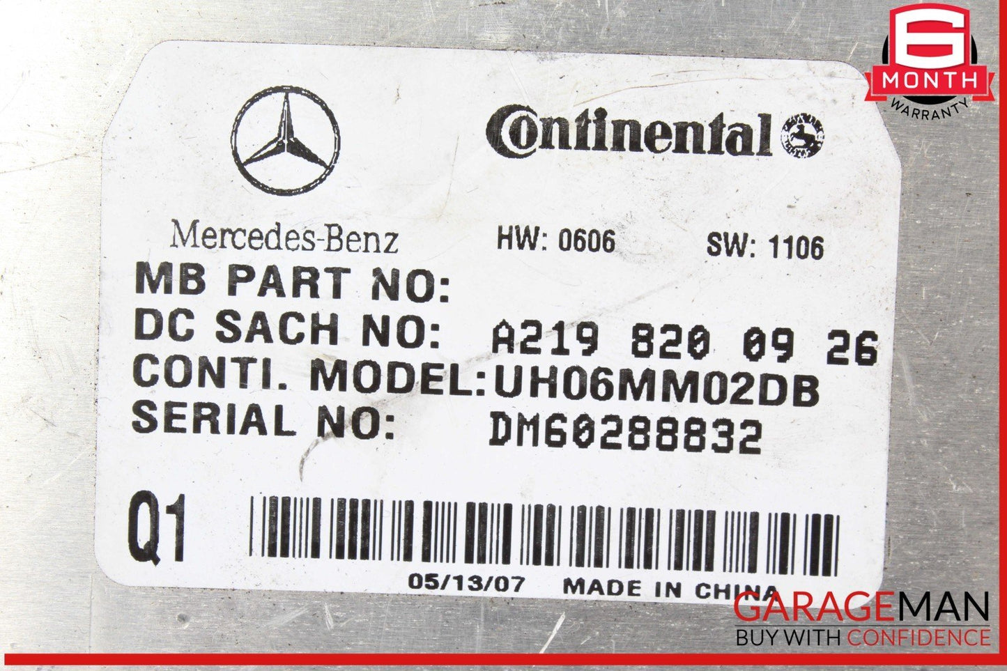 06-12 Mercedes X164 GL450 ML350 Communication Control Module 2198200926 OEM